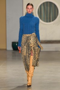 Model on the catwalk