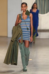 Model on the catwalk