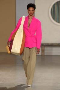 Model on the catwalk