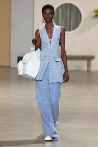 Model on the catwalk