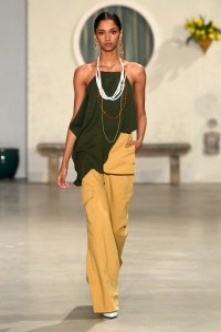 Model on the catwalk