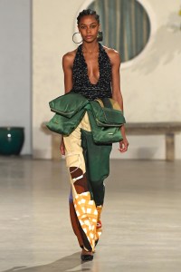 Model on the catwalk