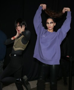 Backstage at Jeremy Scott RTW Fall 2019