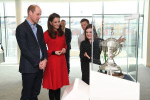 Prince William and Catherine Duchess of Cambridge visit the Irish Football Association, Windsor Park, Belfast
Prince William and Catherine Duchess of Cambridge visit to Northern Ireland - 27 Feb 2019
This engagement will see Their Royal Highnesses learn more about the IFAs community Football projects, and how sport can play a role in bringing communities together.
