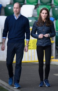 Prince William and Catherine Duchess of Cambridge visit the Irish Football Association, Windsor Park, Belfast
Prince William and Catherine Duchess of Cambridge visit to Northern Ireland - 27 Feb 2019
This engagement will see Their Royal Highnesses learn more about the IFAs community Football projects, and how sport can play a role in bringing communities together.