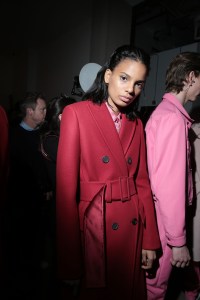 Backstage at Helmut Lang RTW Fall 2019