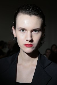 Backstage at Helmut Lang RTW Fall 2019