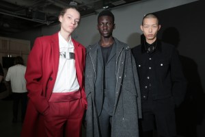 Backstage at Helmut Lang RTW Fall 2019