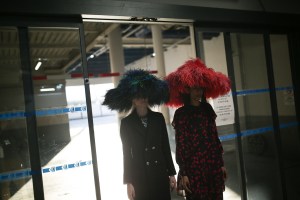 Backstage at Koche RTW Fall 2019