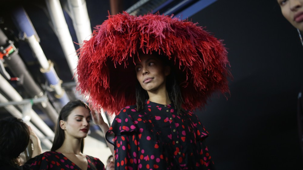 Backstage at Koche RTW Fall 2019