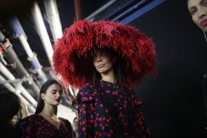 Backstage at Koche RTW Fall 2019