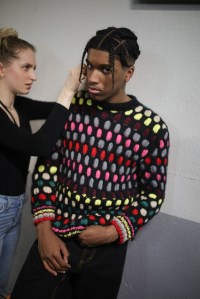 Backstage at Koche RTW Fall 2019