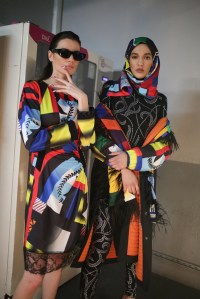 Backstage at Koche RTW Fall 2019