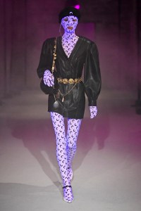 Model on the catwalk