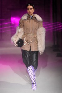 Model on the catwalk