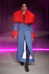 Model on the catwalk