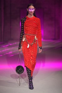 Model on the catwalk