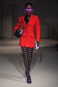 Model on the catwalk