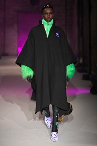 Model on the catwalk