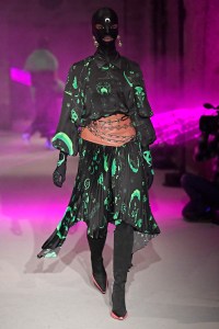 Model on the catwalk