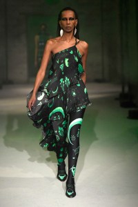 Model on the catwalk