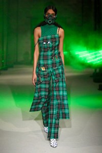 Model on the catwalk