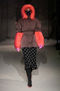 Model on the catwalk