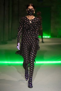 Model on the catwalk