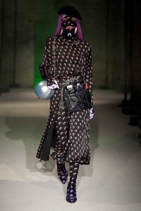 Model on the catwalk