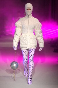 Model on the catwalk