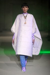 Model on the catwalk
