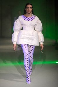 Model on the catwalk