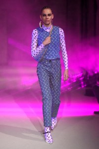 Model on the catwalk