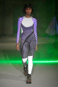 Model on the catwalk