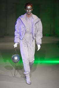 Model on the catwalk