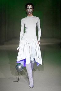 Model on the catwalk