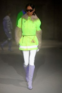 Model on the catwalk