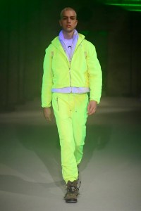 Model on the catwalk
