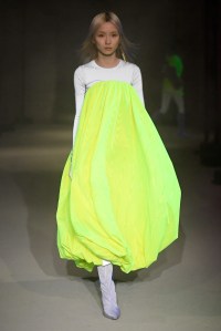 Model on the catwalk