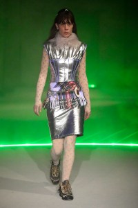 Model on the catwalk
