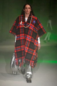 Model on the catwalk