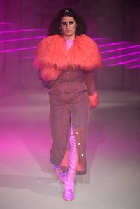 Model on the catwalk