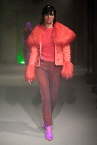 Model on the catwalk