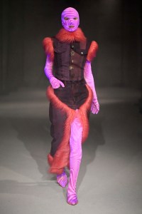 Model on the catwalk