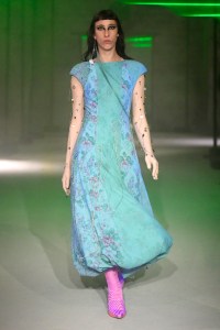 Model on the catwalk