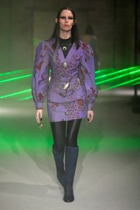 Model on the catwalk