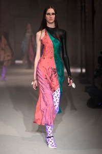 Model on the catwalk