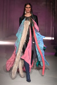 Model on the catwalk
