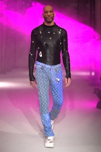 Model on the catwalk