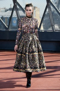 Model on the catwalk